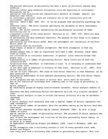 Esszék 'Five factor model of personality. Refers to theories of Allport and Oddbert, McA', 1.                