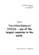 Kutatási anyagok 'The United States of America - one of the Largest Countries in the World', 1.                
