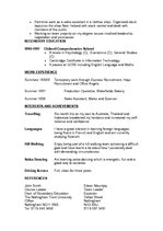 Minták 'Curriculum Vitae ', 2.                