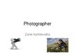 Prezentációk 'Photographer', 1.                