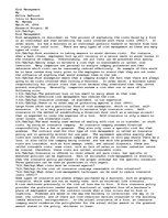 Esszék 'Risk Management By Kellie DeForest', 1.                