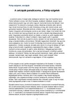 Esszék 'Fülöp, szigetek cetcápák', 1.                