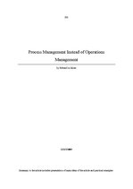 Összefoglalók, jegyzetek 'Process Management Instead of Operations Management', 1.                