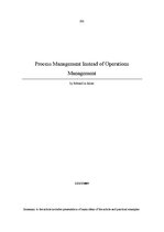 Összefoglalók, jegyzetek 'Process Management Instead of Operations Management', 1.                