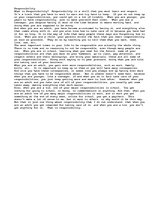 Esszék 'Responsibility', 1.                