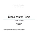 Kutatási anyagok 'Global Water Crisis', 1.                