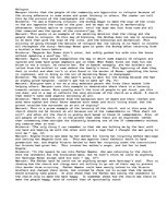 Esszék 'Religion in Chronicle of a Death Foretold, evidence and examples on how the peop', 1.                