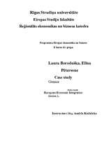 Kutatási anyagok 'Case study Greece', 1.                