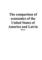 Kutatási anyagok 'The Comparison of Economics of the United States of America and Latvia', 1.                