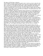 Esszék 'The Impact of Technology on Humanity', 1.                