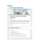 Kutatási anyagok 'Lakóhelyen történő "turistáskodás" élménye (vagy illúziója?)', 44.                