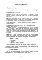 Összefoglalók, jegyzetek 'Lectures in Theoretical Phonetics of English', 1.                