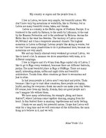 Esszék 'My Country or Region and the People from it', 1.                