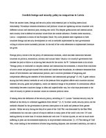 Kutatási anyagok 'Swedish Foreign and Security Policy in Comparison to Latvia', 1.                