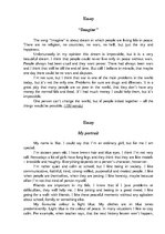 Esszék 'The Song "Imagine". My Portrait, Person', 1.                