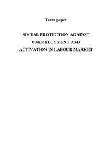 Kutatási anyagok 'Social Protection against Unemployment and Activation in Labour Market', 1.                