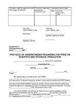 Minták 'Agreement on Preparation Tehnical and Scientific Production', 4.                