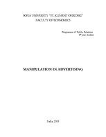 Kutatási anyagok 'Manipulation in Advertising', 1.                