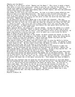 Esszék '"Beauty and the Beast".', 1.                