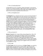 Összefoglalók, jegyzetek 'History of Great Britain in Medieval Times', 4.                