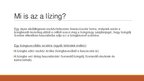 Prezentációk 'Lízingszerződések', 2.                
