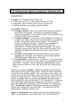 Összefoglalók, jegyzetek 'The Educational Quality Component Business Plan', 1.                