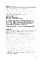 Összefoglalók, jegyzetek 'The Educational Quality Component Business Plan', 6.                