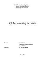 Kutatási anyagok 'Global Warming in Latvia', 1.                