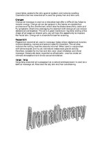 Összefoglalók, jegyzetek 'Aromatherapy', 3.                