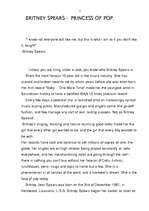 Összefoglalók, jegyzetek 'Britney Spears', 1.                