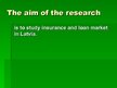 Kutatási anyagok 'Insurance and Loans in Latvian Market', 11.                