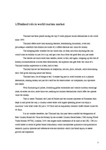 Kutatási anyagok 'Tourism in Thailand', 3.                