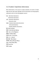 Kutatási anyagok 'Abbreviations in English, Their Types, Usage and Correspondences to Latvian Coun', 18.                