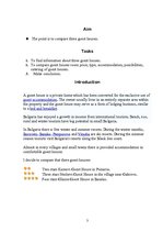 Összefoglalók, jegyzetek 'Compare of Three Quest Houses in Bulgaria', 3.                