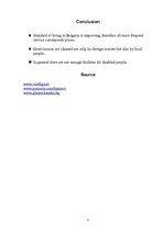 Összefoglalók, jegyzetek 'Compare of Three Quest Houses in Bulgaria', 7.                