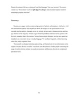 Kutatási anyagok 'The Use of Metaphors and Epithets in Business Articles', 12.                