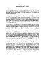 Esszék 'The Final Report. A Film Analysis "Star Wars 4"', 1.                