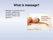 Prezentációk 'Massage Therapy', 3.                