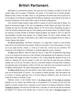 Összefoglalók, jegyzetek 'British Parliament', 1.                
