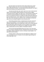 Esszék 'The Best Things in My Life', 1.                