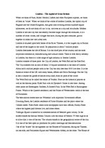 Kutatási anyagok 'London - The Capital of Great Britain', 1.                