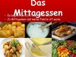Prezentációk 'Essen und Trinken in meiner Familie', 8.                