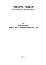 Esszék 'Social Anthropology: The Kuna People: Kuna Art and the Art of Being Kuna', 1.                