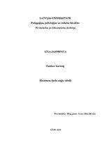 Esszék 'Outdoor Learning', 1.                