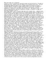 Esszék 'Where Does Power Lie in Congress?', 1.