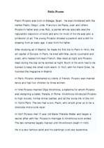 Összefoglalók, jegyzetek 'Pablo Picasso', 1.                