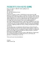 Esszék 'Cover Letter', 1.                