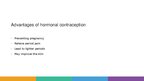 Prezentációk 'The Long-Term Effects of Using Hormonal Contraception on Female Body and Health', 4.                