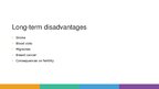 Prezentációk 'The Long-Term Effects of Using Hormonal Contraception on Female Body and Health', 6.                
