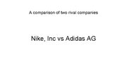 Prezentációk 'A Comparison of Two Rival Companies', 1.                